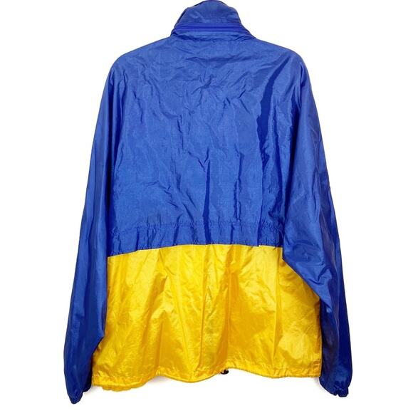 Speedo Men’s Lightweight Windbreaker Jacket Packable Pouch Bright Retro Y2K - Picture 2 of 11